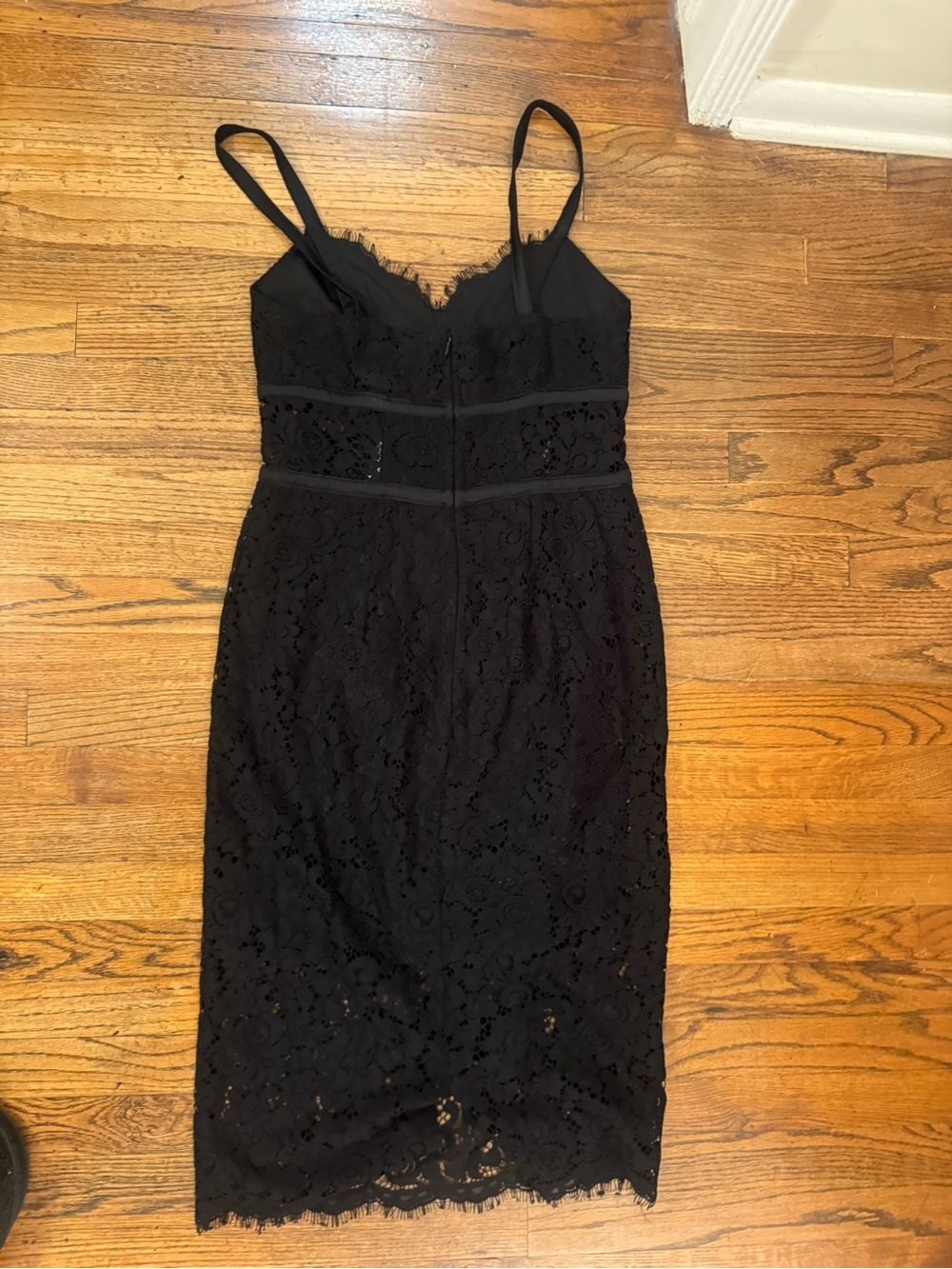 Express Black Lace Bustier Corset Paneled Bodycon Pencil Dress size 6 nwt - Picture 10 of 12
